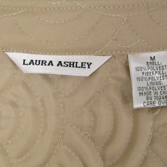 Laura Ashley | Women's | Quilted Zip Jacket | M | Olive - Picture 3 of 4